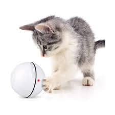 8- Electric Cat Ball Toys Automatic Rolling Smart Cat Toys for Cats Training Self-moving Kitten Toys for Indoor Interactive Playing