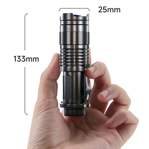 UV LED Flashlight Portable Blacklight 395nm Wavelength Violet Light Pet Urine Scorpion Feminine Hygiene Detector Torch  Product information - Image 2