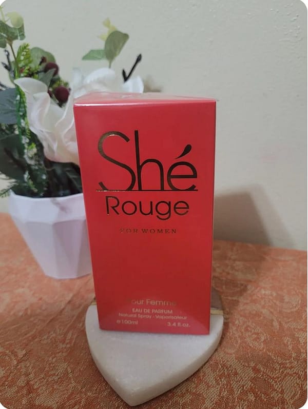 She' Rouge Pour Femme Eau De Parfum For Women 100 ML/3.4 FL oz